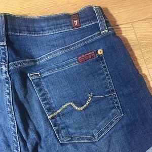 7 for all mankind jean shorts